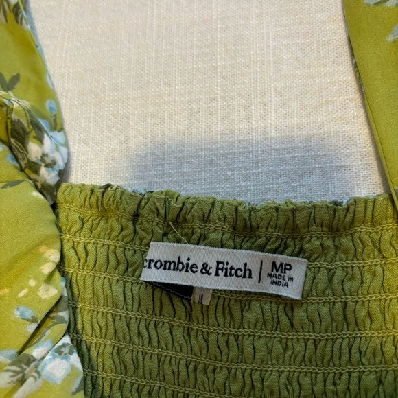 Abercrombie and Fitch Green Floral Midi Dress - Picture 8 of 13